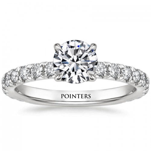 18K White Gold Ellora Diamond Engagement Ring
